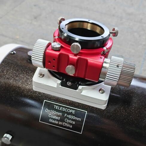 6-Point Ball Bearing Focuser - Dual Speed, Zero Backlash Brass Rack & 5kg Load for Skywatcher 150P/200P/250P F4/F5, 6-12" Newtonians/DOBs (for Orion/Celestron) (Circular Focuser Adapter) in Kuwait