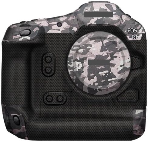R 1 Anti-Scratch Camera Skin Wrap Sticker Coat Vinly Protective Film Body Protector Decals Cover for Canon EOS R1 (Knight Black) in Kuwait