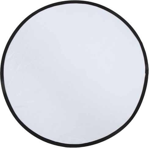 aqxreight Silver White 2 In1 Reflector Portable Round Photography Light Reflector for Live Lighting 110cm 43 3in Good Photography and Silver and White ReflectorPhotography Ref (80cm) in Saudi Arabia