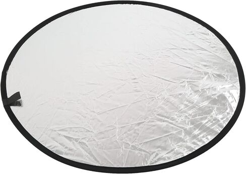 aqxreight Silver White 2 In1 Reflector Portable Round Photography Light Reflector for Live Lighting 110cm 43 3in Good Photography and Silver and White ReflectorPhotography Ref (80cm) in Saudi Arabia