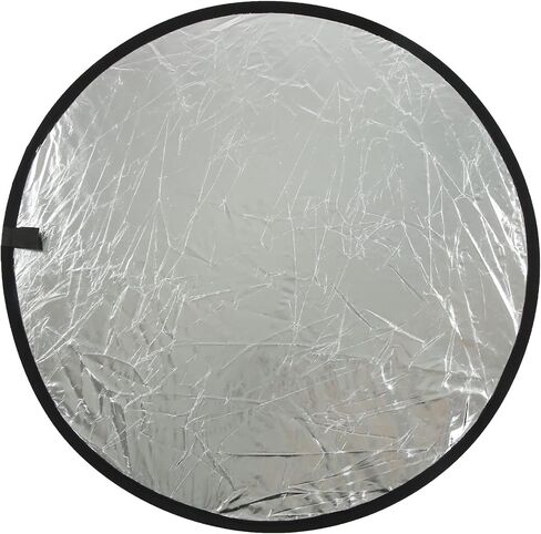 aqxreight Silver White 2 In1 Reflector Portable Round Photography Light Reflector for Live Lighting 110cm 43 3in Good Photography and Silver and White ReflectorPhotography Ref (80cm) in Saudi Arabia