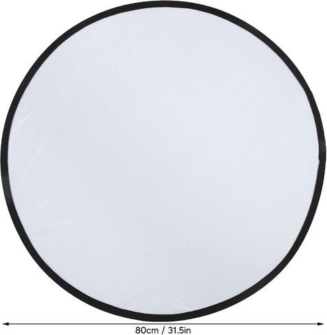 aqxreight Silver White 2 In1 Reflector Portable Round Photography Light Reflector for Live Lighting 110cm 43 3in Good Photography and Silver and White ReflectorPhotography Ref (80cm) in Saudi Arabia