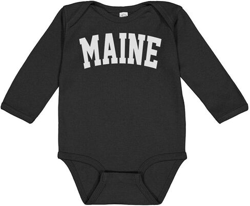 Taty Kids Maine College Style Long Sleeve Baby Infant Bodysuit in Saudi Arabia