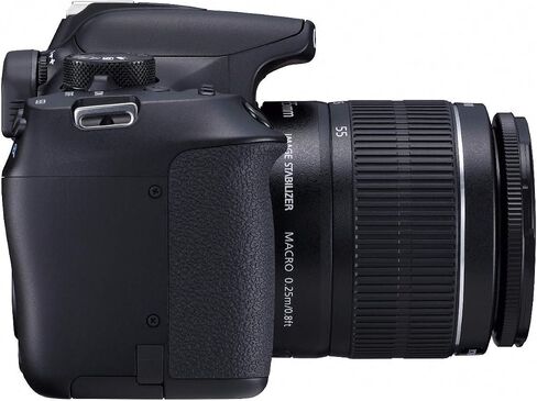 مجموعة كاميرا Canon EOS Rebel T6 Digital SLR مع EF-S 18-55 مم f/3.5-5.6 هي العدسة II (أسود) in Saudi Arabia