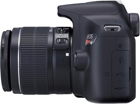 مجموعة كاميرا Canon EOS Rebel T6 Digital SLR مع EF-S 18-55 مم f/3.5-5.6 هي العدسة II (أسود) in Saudi Arabia
