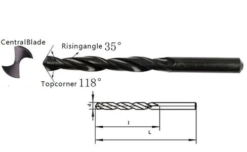 3.1/3.2/3.3/3.4/3.5/3.6/3.7/3.8/3.9/4.0/6/6/7/8/10/11/11MM HSS مستقيم شانك تويست الصلب الكربون البت المعدني (الطول) in Kuwait