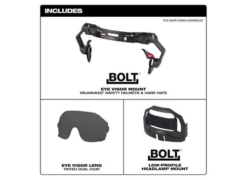 Milwaukee BOLT EYE VISOR - TINTED DUAL COAT (48-73-1415) in Saudi Arabia
