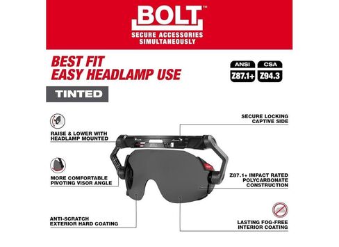 Milwaukee BOLT EYE VISOR - TINTED DUAL COAT (48-73-1415) in Saudi Arabia