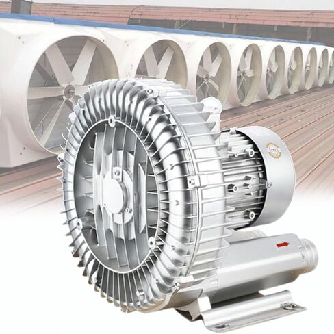 التوربينات الدائرية الغازية للمروحة الواحدة للطرد المركزي ، 220 فولت 50 هرتز المنفاخ التجديدي ، وسرعة المحرك 2980 Rev/Min ، لأواني السمك ، وحوض السمك ، ومزارع الأسماك (550W/0.74ps) in Kuwait