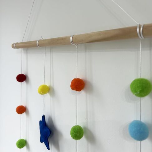 قوس قوس قزح على الطراز الشمالي الزخرفة المعلقة ، الأطفال أطفال ديكور منزل للبالغين ، زخرفة منزلية حديثة على الطراز الحديث ، in Kuwait