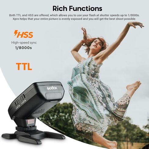 Godox Ad600 Pro II Ad600Pro II Flash Strobe Outdoor Flash ، 2.4G TTL Studio Flash HSS 1/8000S ، 40W Light Bi-Color Model Light ، بطارية ليثيوم ، مع Godox XPRO-C TTL Wireless Flash Trigger لكاميرا Canon Camera in Saudi Arabia