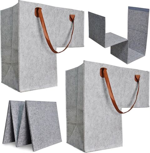 (2 عبوة) سلة سلة الدرج -سلة تخزين خطوة على شكل حرف L مع 2 أجهزة كمبيوتر يدعمون إدراج ومقبض جلدية بو ، للسلالم المغطاة بالسجاد والخشب ، مناسبة للألعاب والملابس والكتب وأجهزة الكمبيوتر (أسود) in Kuwait