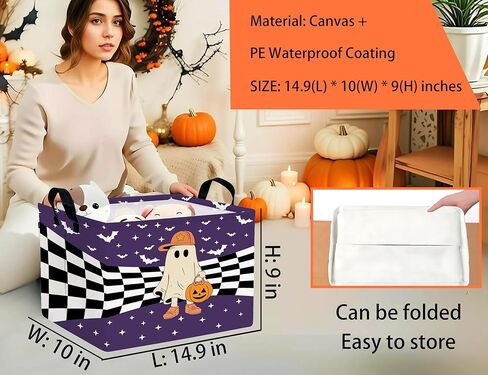 Large Dog Toy Basket Storage Bin Organizer With Handles Collapsible Puppy Gift Box for Kids Toy, Clothing, Blankets (Paw) in Saudi Arabia