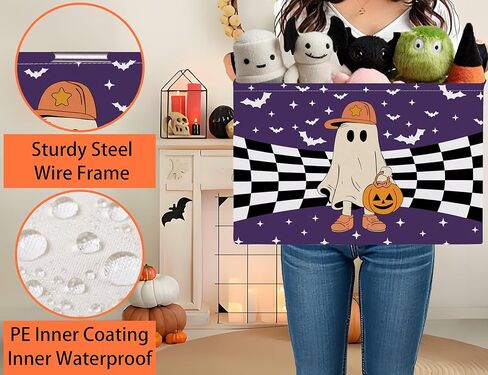 Large Dog Toy Basket Storage Bin Organizer With Handles Collapsible Puppy Gift Box for Kids Toy, Clothing, Blankets (Paw) in Saudi Arabia