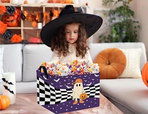 Large Dog Toy Basket Storage Bin Organizer With Handles Collapsible Puppy Gift Box for Kids Toy, Clothing, Blankets (Paw) in Saudi Arabia