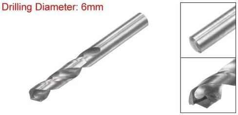 #US 6mm C2 K20 Tungsten Straight Shank Spiral Flutes Twist Drill Bit in Saudi Arabia