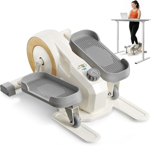 MERACH Sitting Under Desk Elliptical Machine, Leg Exerciser While Sitting for Seniors, Seated Pedal Exerciser, Quiet & Portable Pedal Exerciser with 8 Resistance Levels, Work from Home Fitness in Saudi Arabia