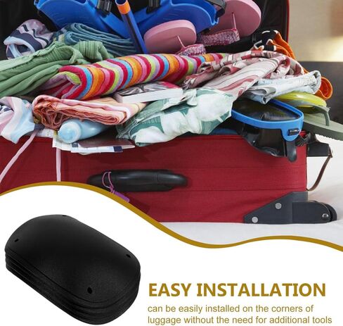 حماة زاوية الأمتعة البلاستيكية 4pcs أكياس الزاوية الحراس الحراس ، حافة الزاوية حافة الزاوية دائمة لصناديق الشحن سهلة التثبيت للتخزين in Kuwait
