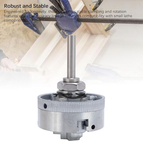 Mini Lathe Chuck Set Alloy Steel 3 Jaw Self Centering Lathe Chuck Woodworking Projects Repairs Durable Precision Tool Workshop Accessory in Saudi Arabia