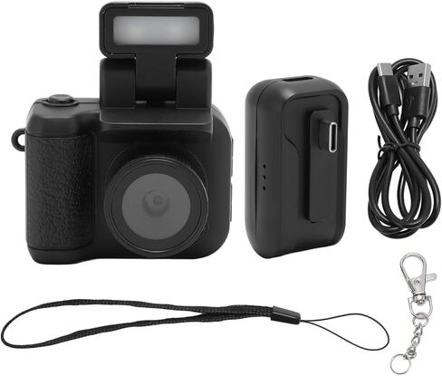 Fosa Small Digital Camera للسفر ، مدونة الفيديو ، والأنشطة في الهواء الطلق - تسجيل فيديو عالي الدقة 1080 بكسل مع شاشة معاينة 1.44 بوصة ، نقل OTG الفوري مع Android in Saudi Arabia