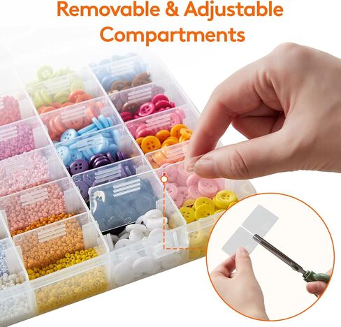 Lifewit Photo Storage Box 5 × 7 حالة صور ، 9 حارس صور داخلي ، صناديق صور واضحة ، Lifewit 3 Pack 36 شبكات واضحة من المنظم البلاستيكي القابل للتكديس حاوية مربع تخزين in Saudi Arabia