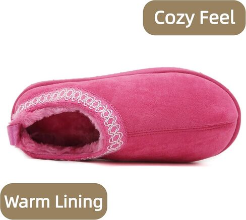 Smajong Women's Slippers Mens Platform Mini Boots Fuzzy House Clipper Fur Freece Winter Home Shoes Idvans and Outdoor in Kuwait