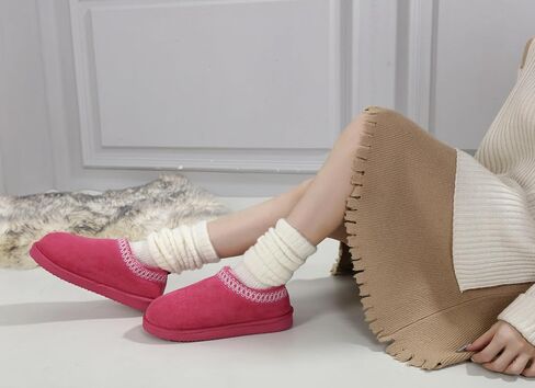 Smajong Women's Slippers Mens Platform Mini Boots Fuzzy House Clipper Fur Freece Winter Home Shoes Idvans and Outdoor in Kuwait