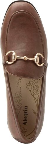 Alegria Women's Aliya Leather Loafer Flat Shoes with Horsebit Buckle in Saudi Arabia