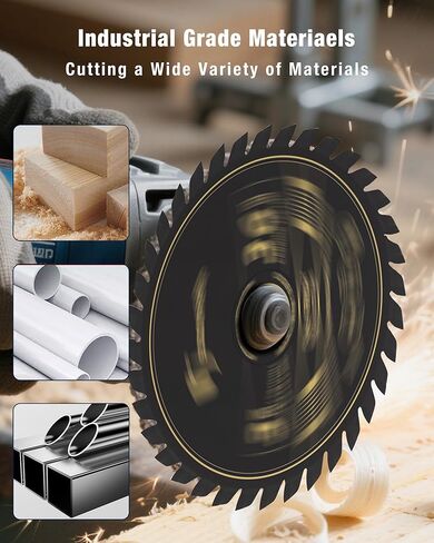3 Inch 36T Carbide Circular Saw Blades, 3/8-inch Arbor, Cutting Off Tool Plastic Wood. Compatible with Bosch, Ridgid, Ryobi, Milwaukee, DeWalt, Worx (3-Pack) in Saudi Arabia