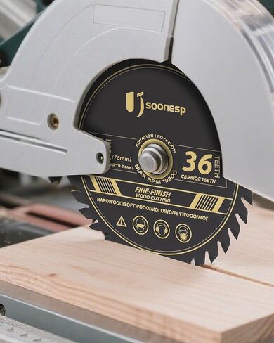 3 Inch 36T Carbide Circular Saw Blades, 3/8-inch Arbor, Cutting Off Tool Plastic Wood. Compatible with Bosch, Ridgid, Ryobi, Milwaukee, DeWalt, Worx (3-Pack) in Saudi Arabia