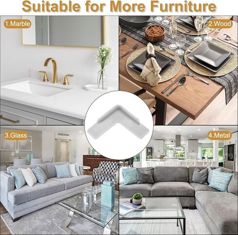uxcell Corner Protectors, 12 Pcs Table Corner Protectors, Furniture Corner Guard and Edges Safety Bumpers for Table Edges and Sharp Corners (Star-Shaped, Clear) in Saudi Arabia