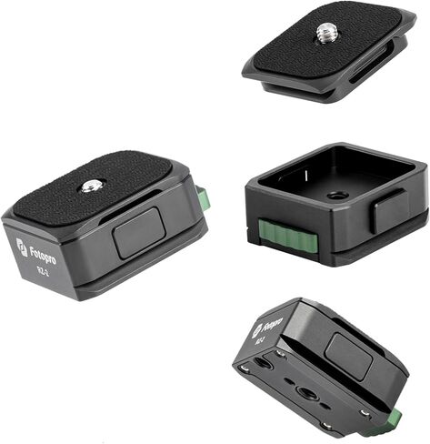 Fotopro Claw Quick Release Plate Set, 1/4 Inch Screw Universal Quick Setup Kit for Camera Tripod Handheld Gimbal Stabilizer Ball Head Monopod Slider (RZ-2 Orange) in Kuwait