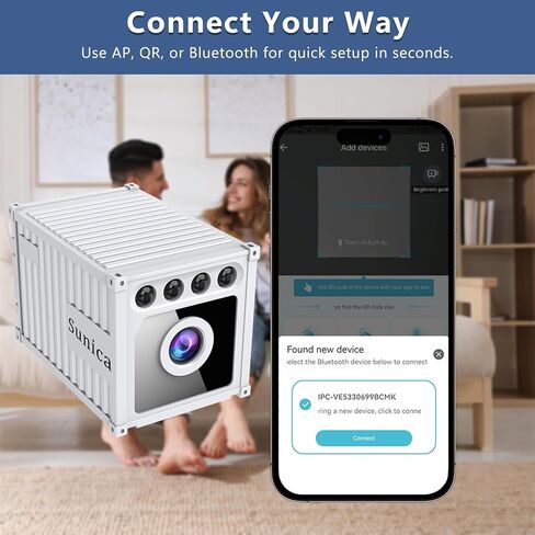 Mini Hidden Camera 1080P WiFi Spy Cam – Portable Wireless Nanny Cam with Night Vision, Motion Detection, APP Remote View, Loop Recording, Supports 128GB SD, Indoor Home Security, White in Saudi Arabia