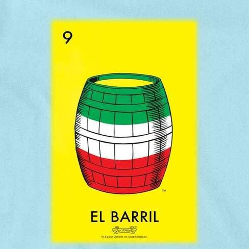 Pop Threads El Barril Barrel Loteria Card Mexican Latina Graphic Shirt Bodysuit Toddler Light Blue 12M in Saudi Arabia