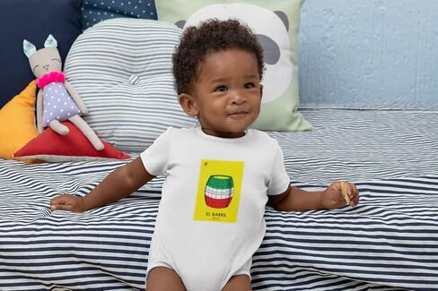 Pop Threads El Barril Barrel Loteria Card Mexican Latina Graphic Shirt Bodysuit Toddler Light Blue 12M in Saudi Arabia