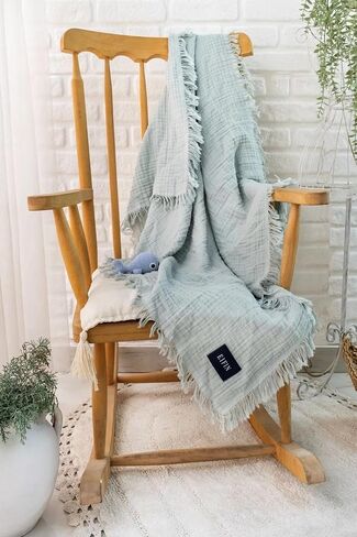 Muslin Swaddle Blankets - 4 Pack, 100% Organic Turkish Cotton Baby Blankets, Soft & Breathable Newborn Swaddles, Baby Wrap for Boys & Girls, Ideal for Sensitive Skin (4 Pcs, 40x40 Inch) in Saudi Arabia