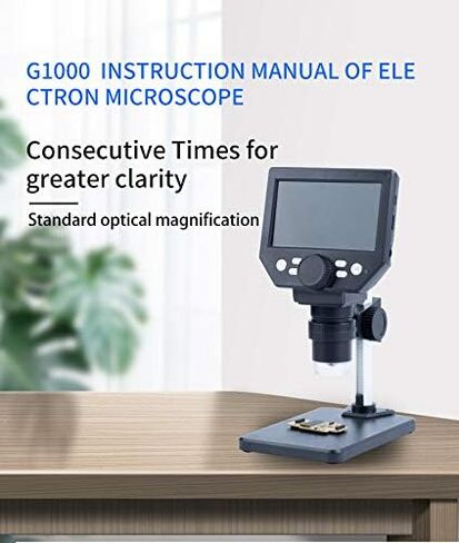 G1000 المجهر الرقمي المحمول 4.3 "مجهريات فيديو HD الإلكترونية 1-1000X HD 8MP Borescope Macherive Camera Mobile Minwosp in Saudi Arabia