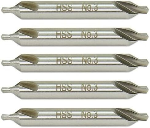Shars 5 PCS #3 HSS Center Center Drill Combined Drill & Cumberink New 404-1352 (5)!) in Saudi Arabia