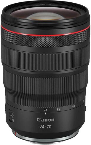 Canon RF 24-70mm f/2.8 L هو عدسة USM-تكبير قياسي مع استقرار الصور للأحداث ، الصور ، حفلات الزفاف والفيديو (3680C002) + بطاقة ذاكرة 64 جيجابايت in Kuwait