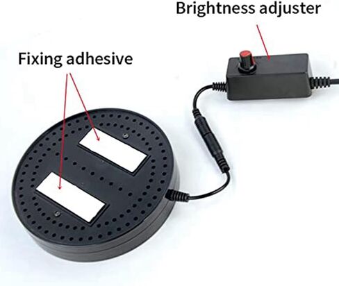 أبيض قابل للتعديل ضوء حلقة ضوء إضاءة قطع الغيار بقطع الغيار مع محول الطاقة LED حلقة المجهر أسفل القابس الأمريكي in Saudi Arabia