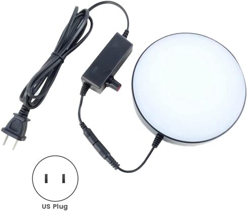 أبيض قابل للتعديل ضوء حلقة ضوء إضاءة قطع الغيار بقطع الغيار مع محول الطاقة LED حلقة المجهر أسفل القابس الأمريكي in Saudi Arabia