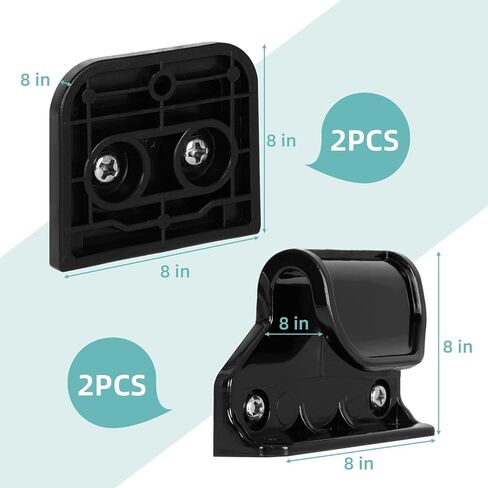 No Drill Retractable Baby Gates Parts, Large Size No Drilling Accessory for 120" 150" and 200" Miumoon Retractable Gate (Gray, Large) in Kuwait