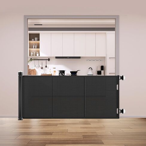 No Drill Retractable Baby Gates Parts, Large Size No Drilling Accessory for 120" 150" and 200" Miumoon Retractable Gate (Gray, Large) in Kuwait