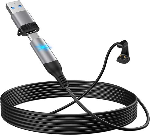 كابل USB إلى سلك ميكرو اوكس بديل لسماعة الرأس لوجيتك G933 G633 على الكمبيوتر الشخصي بطول 2.03 متر مضفر in Saudi Arabia