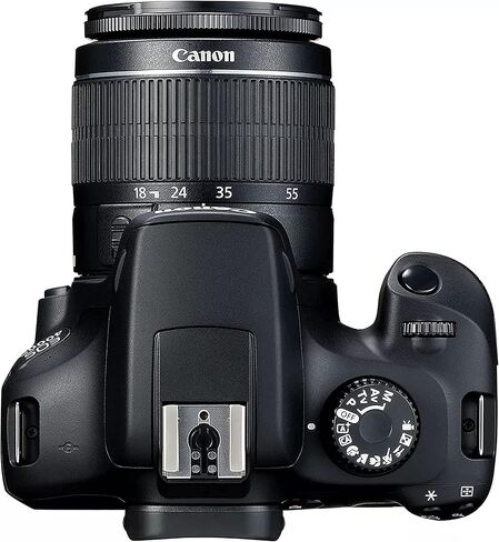 Canon EOS Rebel 4000D / T100 DSLR Camera with EF-S 18-55mm Lens + 2pc 64GB Memory Cards + Flash + Photo and Video Software & More (Renewed) in Saudi Arabia