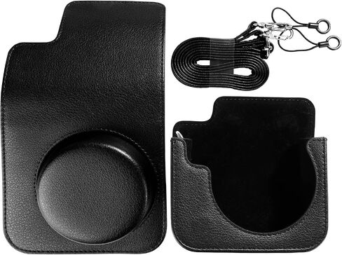 Camera Leather Protective Case Accessory with Removable Adjustable Shoulder Strap Compatible with Fujifilm Instax Mini 41 in Saudi Arabia
