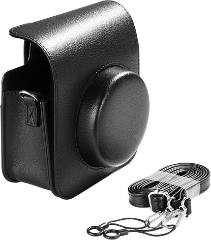 Camera Leather Protective Case Accessory with Removable Adjustable Shoulder Strap Compatible with Fujifilm Instax Mini 41 in Saudi Arabia