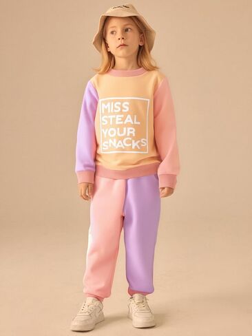 Toddler Baby Girl Clothes Long Sleeve Crewneck Sweatshirt with Pants Spring Fall Winter Outfits in Kuwait