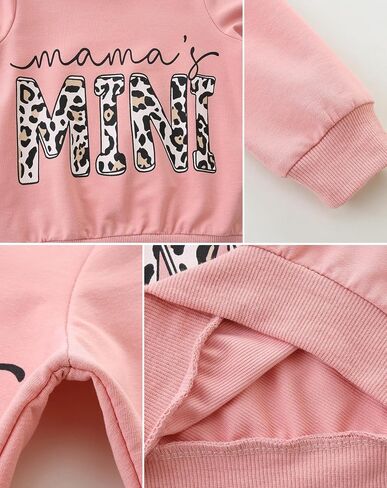 Toddler Baby Girl Clothes Long Sleeve Crewneck Sweatshirt with Pants Spring Fall Winter Outfits in Saudi Arabia