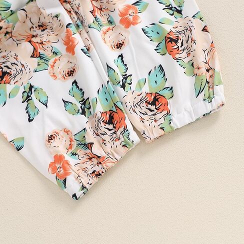 Hello World I'm New Here Newborn Girl Clothes Long Sleeve Onesie Floral Pants Set Cute Baby Coming Home Outfits in Saudi Arabia